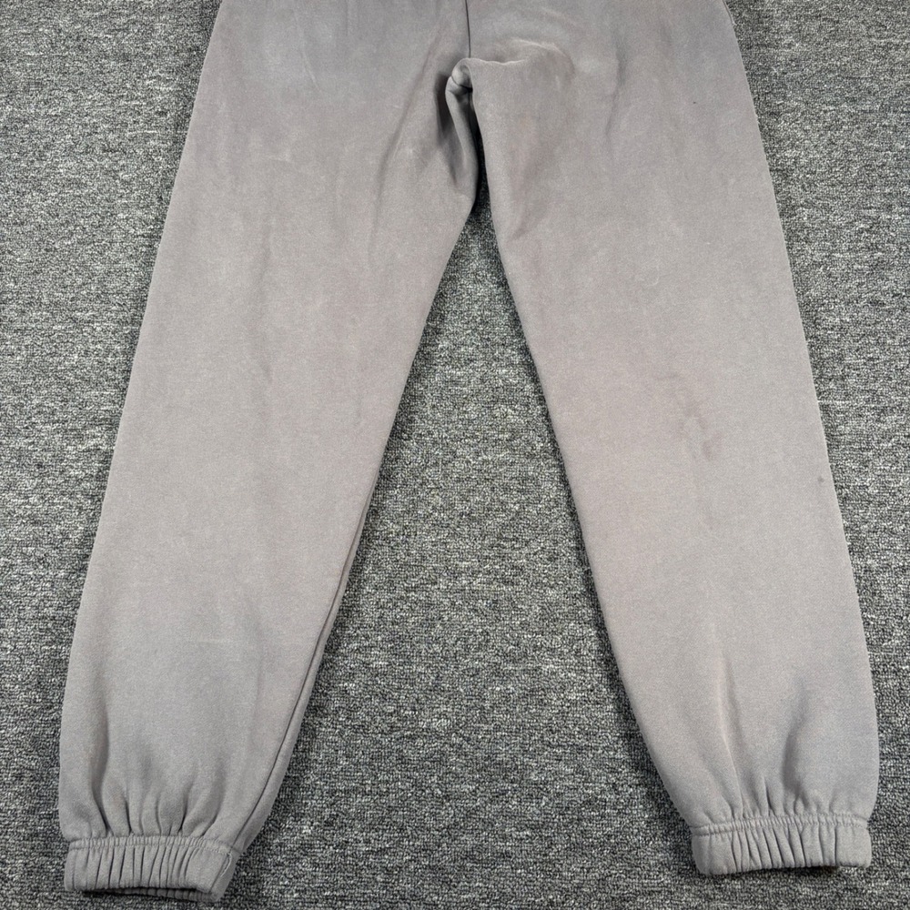 White Fox Sweatpants Womens Size S Grey Vol.3 Logo Joggers Pockets Fleece - Picture 9 of 10